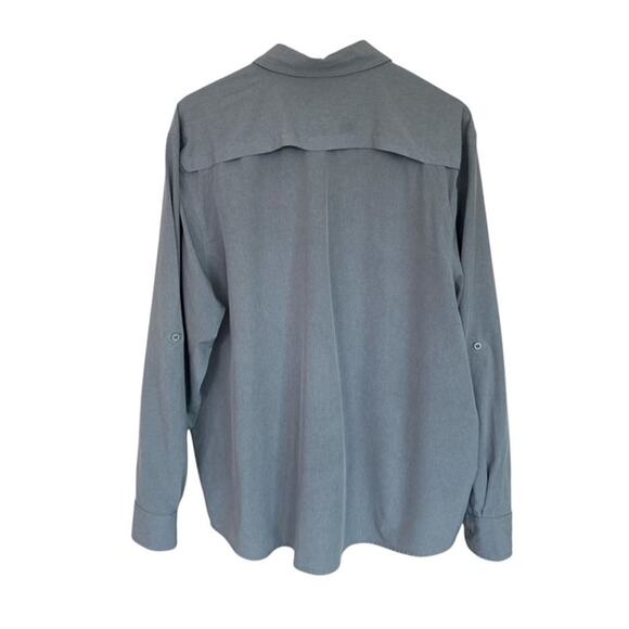 XCaster by Tallwoods Gray Button Down Fishing Shirt - XXL - Picture 3 of 4